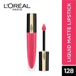 Buy L'Oreal Paris Rouge Signature Matte Liquid Lipstick - I Decide 128 (7 ml) - Purplle