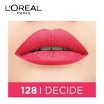 Buy L'Oreal Paris Rouge Signature Matte Liquid Lipstick - I Decide 128 (7 ml) - Purplle