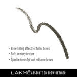 Buy Lakme Absolute 3D Eye Brow Definer Graphite (1.19 g) - Purplle