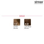 Buy Streax Professional Argan Secret Hair Colourant Cream - Golden Blonde 7.3 (60 gm) - Purplle