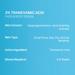 Buy DERMDOC by Purplle 3% Tranexamic Acid Serum (15 ml) | tranexamic for pigmentation, acne scars, dark spots | face & body brightening serum | serum for body | serum for pigmentation - Purplle