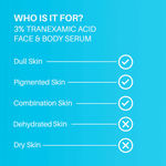 Buy DERMDOC by Purplle 3% Tranexamic Acid Serum (15 ml) | tranexamic for pigmentation, acne scars, dark spots | face & body brightening serum | serum for body | serum for pigmentation - Purplle