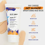 Buy HipHop Skincare Brightening Mud Mask with Glycolic Acid & Orange Peel Extract For Normal to Oily Skin | For Men & Women 100 gm - Purplle