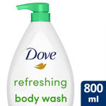 Buy Dove Refreshing Body Wash, with Cucumber & Green Tea Scent (800 ml) - Purplle