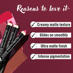 Buy Jaquline USA Matty Matte Lip Crayon 2.8g Angel's Choice 2 - Purplle