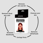 Buy Jaquline USA Deep Cleansing Charcoal Pore Strips - Purplle