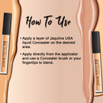 Buy Jaquline USA Liquid concealer 4 ml Warm Beige 02 - Purplle