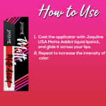 Buy Jaquline USA Matte Addict Matte Liquid Lipstick Showstopper 01 - Purplle