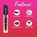 Buy Jaquline USA Matte Addict Matte Liquid Lipstick Pretty Petunia 09 - Purplle