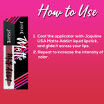 Buy Jaquline USA Matte Addict Matte Liquid Lipstick Pretty Petunia 09 - Purplle