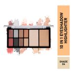 Buy Half N Half 10 in 1 Eyeshadow & Highlighter Makeup Kit, 23 gm - Purplle