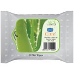 Buy GINNI Clea Cleansing & Makeup Remover Wet Wipes for Face Moisturizing - 30 Wipes/Pack (Aloevera, Pack of 4) - Purplle