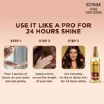 Buy Streax Hair Serum Vitalized with Walnut Oil, For Hair Smoothening & Shine, For Dry & Frizzy Hair - 100 ml - Purplle