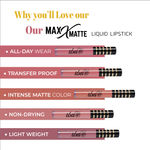 Buy Iba Maxx Matte Liquid Lipstick Shade - Pink Diva, 2.6 ml | Transfer proof | Velvet Matte Finish | Highly Pigmented and Long Lasting | Full Coverage | Non-Drying| 100% Vegan & Cruelty Free - Purplle