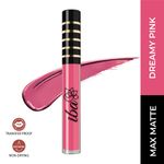 Buy Iba Maxx Matte Liquid Lipstick Shade - Dreamy Pink, 2.6Ml, Transfer Proof, Velvet Matte Finish Creamy Lipstick, Highly Pigmented And Long Lasting, Full Coverage, Non-Drying, 100% Vegan & Cruelty Free - Purplle