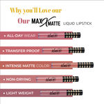 Buy Iba Maxx Matte Liquid Lipstick Shade - Burgundy Blush, 2.6Ml | Transfer Proof | Velvet Matte Finish Creamy Lipstick | Highly Pigmented And Long Lasting | Non-Drying| 100% Vegan & Cruelty Free - Purplle