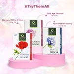 Buy Organic Harvest Gold Age Reversal Make Over Facial Kit For Women | 5 Easy Steps | Rejuvenates Skin Cells, Reduces Fine Lines & Signs of Ageing, Natural Glow To Skin | Ideal For All Skin Type | Paraben, Sulphate & Chemical Free (50gm Each, Pack of 4) - Purplle