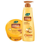 Buy Joy Honey & Almonds Ultimate Nourishing Body Milk Lotion 400 ml & Honey & Almonds Skin Cream 500ml - Purplle