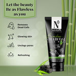 Buy NutriGlow NATURAL'S Bamboo Charcoal Face wash for Glowing & Refreshing Skin, 100 gm - Purplle