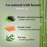 Buy NutriGlow NATURAL'S Bamboo Charcoal Face wash for Glowing & Refreshing Skin, 100 gm - Purplle