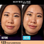 Buy Maybelline New York Fit Me Matte+Poreless Liquid Foundation 123 - Soft Nude | Matte Finish with 16 HR Oil Control + SPF 22 30 ml - Purplle