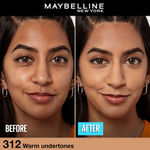 Buy Maybelline New York Fit Me Matte+Poreless Liquid Foundation 312 - Golden | Matte Finish with 16 HR Oil Control + SPF 22 30 ml - Purplle