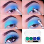 Buy Cuffs N Lashes Handy-Dandy Eyeshadow Palette, Buff N Blue - Purplle