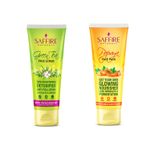 Buy Saffire Naturals Papaya Face Pack & Green Tea Face Scrub (2 Items in the set) - Purplle