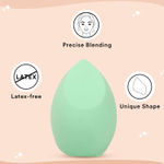 Buy SUGAR POP Dab & Blend Beauty Makeup Sponge | Latex Free | Unique Shape | Precise Edges | Reusable & washable | Soft & Bouncy | Foam Sponge | Multipurpose 1 Pc - Purplle