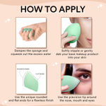 Buy SUGAR POP Dab & Blend Beauty Makeup Sponge | Latex Free | Unique Shape | Precise Edges | Reusable & washable | Soft & Bouncy | Foam Sponge | Multipurpose 1 Pc - Purplle