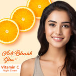 Buy Good Vibes Anti-Blemish Vitamin C Glow Night Cream | Spotless, Brightening, Depigmentation, Reduces dark spot, Skin renewing, Sleep treatment (50g) - Purplle