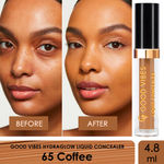 Buy Good Vibes HydraGlow Liquid Concealer- Coffee 65 (4.8ml) - Purplle