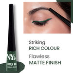 Buy NY Bae Truly Matte Liquid Eyeliner | Quick Dry | Waterproof | Long Lasting | Smudgeproof Eye Makeup | Glamour Green (4.5ml) - Purplle