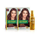 Buy Streax Hair Colour Cinnamon Red + Streax Walnut serum 45 ML - Purplle