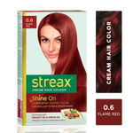 Buy Streax Hair Colour Flame Red + Streax Walnut serum 45 ML - Purplle