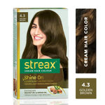 Buy Streax Hair Colour Golden Brown + Streax Walnut serum 45 ML - Purplle
