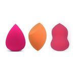 Buy AY Makeup Sponge Puff (Set of 6, Color May Vary), 3 Large and 3 Mini - Purplle