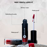 Buy SUGAR Cosmetics Mousse Muse Lip Cream | Lasts 24+ Hrs | Creamy Mousse Lipstick | Waterproof & Smudgeproof | 5 ml - 07 Plum Brandy - Purplle