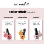 Buy Plum Color Affair Nail Polish Summer Sorbet Collection | High Shine & Plump Finish | 7-Free Formula |Peach - 157 - Purplle