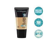 Buy Maybelline New York Fit Me Matte+Poreless Liquid Foundation Tube, 310 Sun Beige, 18 ml - Purplle