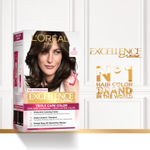 Buy L'Oreal Paris Excellence Creme Hair Color, 4 Natural Brown/Natural Dark Brown, 72ml+100g - Purplle