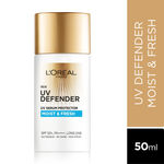 Buy L'Oreal Paris UV Defender Serum Protector Sunscreen SPF 50+, Moist & Fresh (50 ml) - Purplle