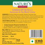 Buy Nature's Essence SunBan SPF 50 PA+++ Sunscreen & Tan Block Creme (120 ml) - Purplle