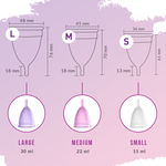 Buy Sirona Reusable Menstrual Cup with FDA Compliant Medical Grade Silicone - Large (Pack of 2) - Purplle