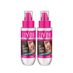 Buy Livon Hair Serum for Women & Men, All Hair Types for Smooth, Frizz free & Glossy Hair, 50 ml - Pack of 2 - Purplle