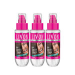 Buy Livon Hair Serum for Women & Men, All Hair Types for Smooth, Frizz free & Glossy Hair, 50 ml - Pack of 3 - Purplle