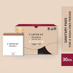 Buy Carmesi Sensitive - Sanitary Pads for Rash-Free Periods (30 XXL) - Purplle