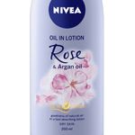 Buy Nivea Oil In Lotion Rose & Argan Oil Body Lotion (200 ml) - Purplle