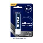 Buy Nivea Men Active Care Lip Balm (4.8 g) - Purplle