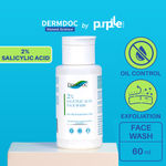 Buy DERMDOC by Purplle 2% Salicylic Acid face wash (60 ml) | face wash for oily skin | face wash for acne prone skin | acne marks, blackheads, small acne bumps on face, oil control, gentle cleanser | mini face wash | travel size - Purplle